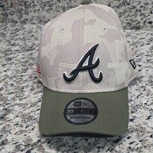 New Era Beige and Olive Green Cap